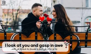 مثال شماره دو متن دوست دارم انگلیسی