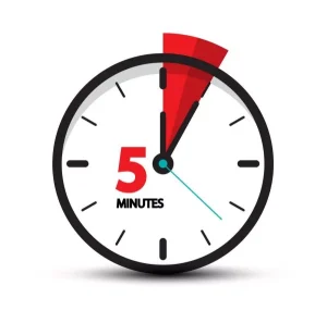 کاربرد قانون 5 دقیقه
