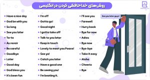 خداحافظی کردن در زبان انگلیسی
