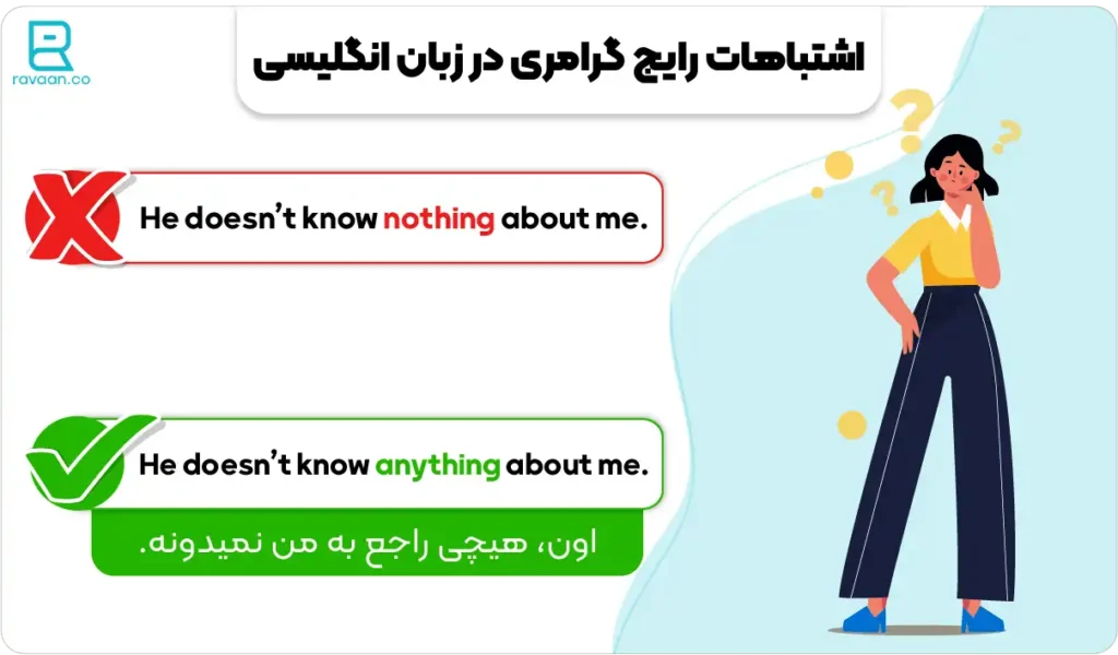 اشتباهات رایج گرامری در زبان انگلیسی