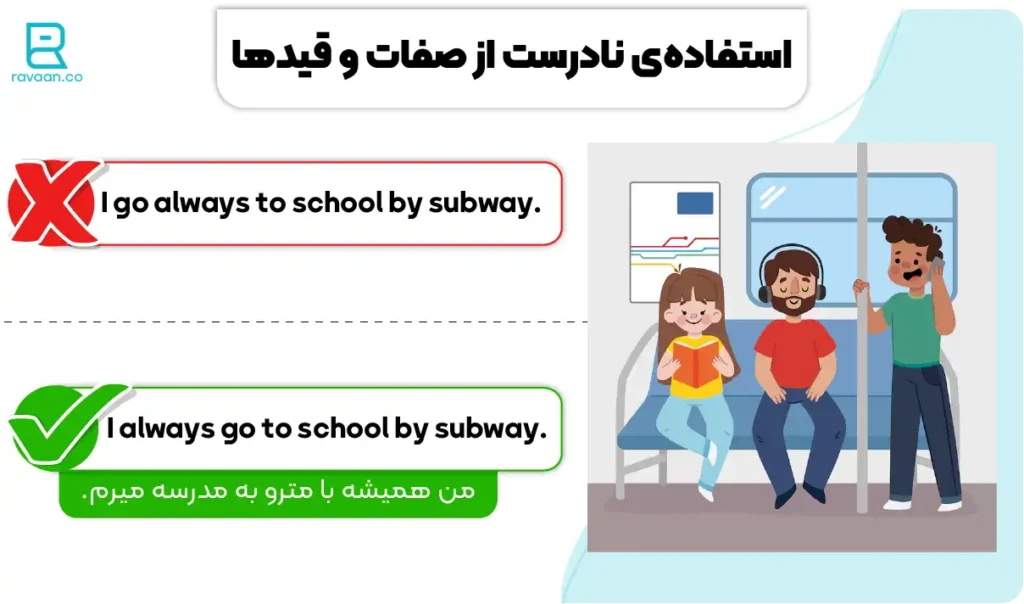 استفاده نادرست از صفات و قیدها