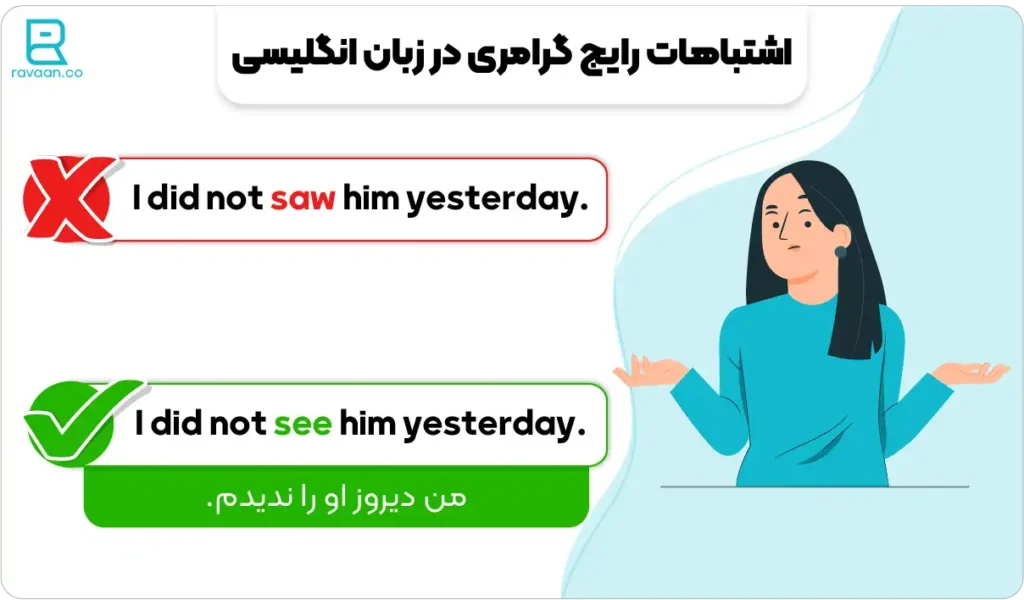 اشتباهات رایج گرامری در زبان انگلیسی