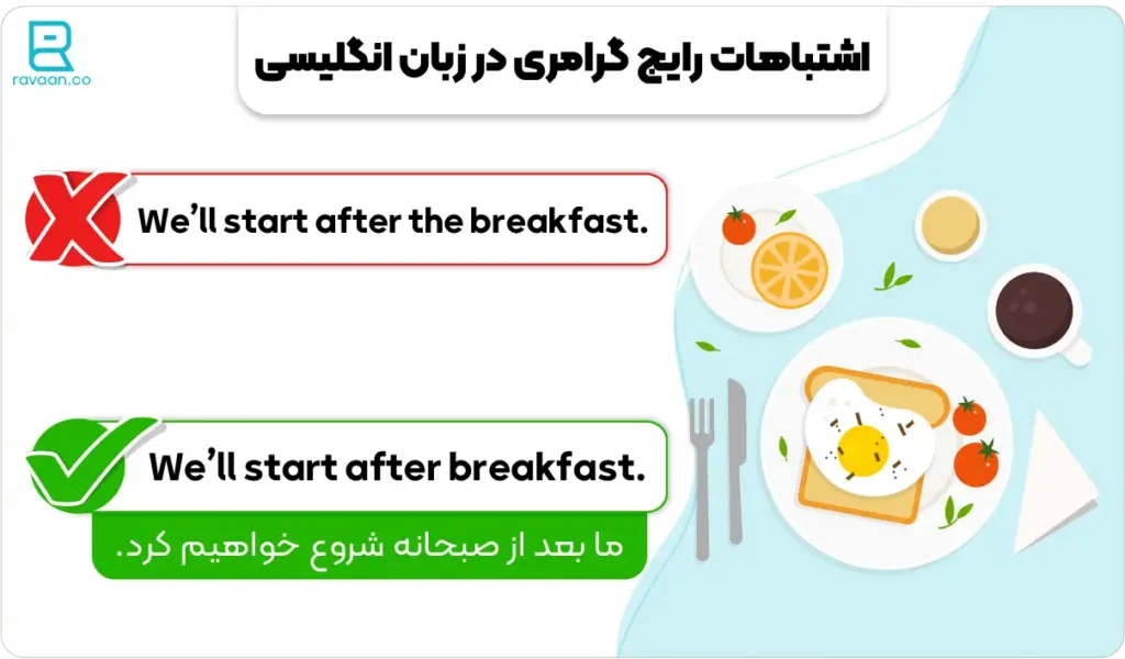 اشتباهات رایج گرامری در زبان انگلیسی