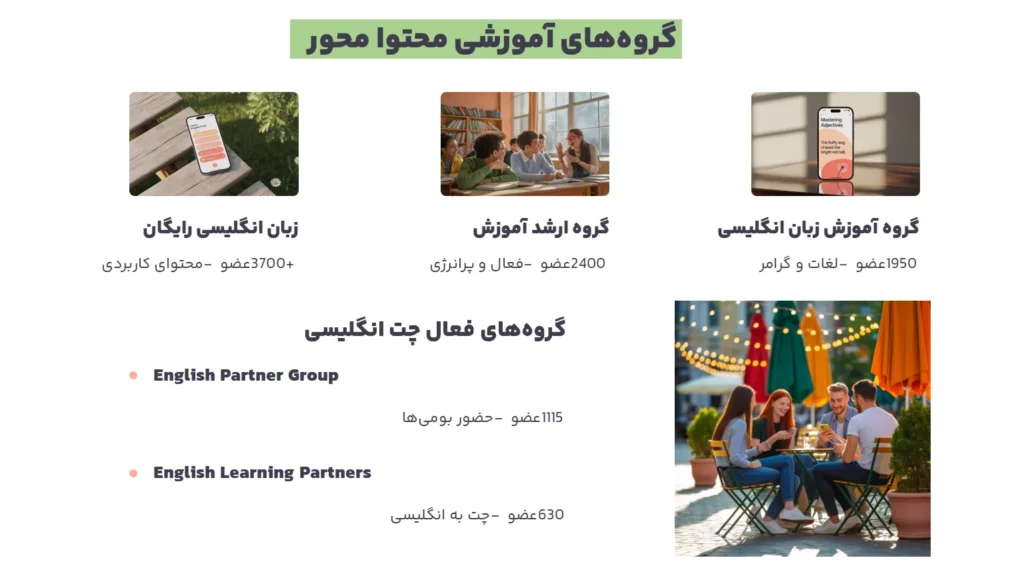 گروه های اموزشی زبان