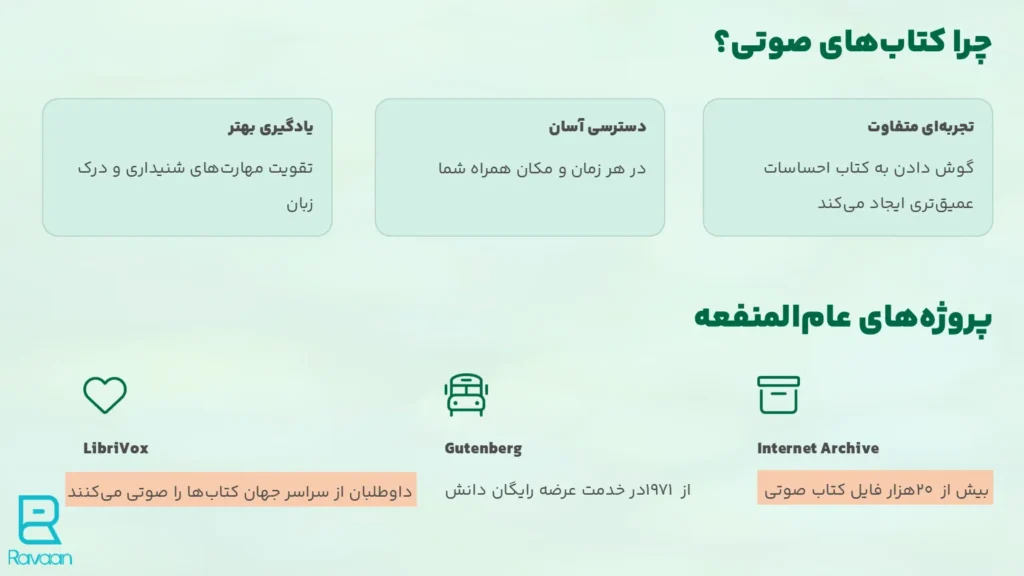مزایای کتاب صوتی