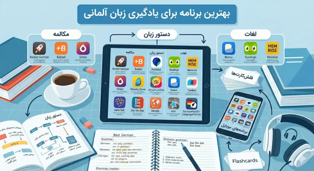 بهترین برنامه برای یادگیری زبان آلمانی