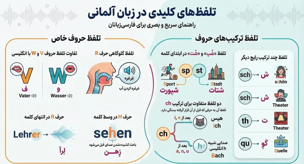نکات کلیدی در آموزش حروف الفبای زبان آلمانی